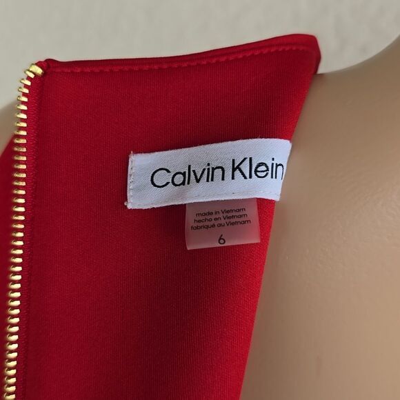 BRAND NEW CALVIN KLEIN COLD SHOULDER FITTED DRESS G1 - Picture 6 of 13